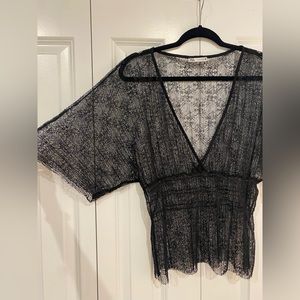 Zara lace tunic t-shirt